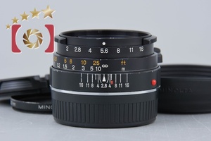 【中古】MINOLTA ミノルタ M-ROKKOR 40mm f/2 ライカMマウント