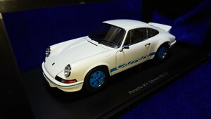 1/18 Porsche 911 CARRERA RS 2.7 1973 WHITE / BLUE STRIPES Autoart 78052 オートアート ポルシェ 73カレラ ブルーストライプ 検 901