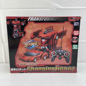 春41☆【新品未開封】変形ロボット Changing ROBOT 27MHZ レッド トランスフォーメーション ONE STEP R/C DEFORM ロボットラジコン ☆