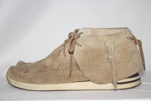 visvim FBT LHAMO-FOLK SAND Size 9 ビズビム ラモフォルク サンドベージュ 27cm 中古美品 スエードモカシン シューズ スニーカー