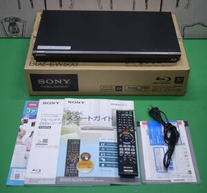 現状品 美品 SONY BDZ-EW500 2013年 HDD 500GB 2番組同時録画 外付HDD対応 3D対応 