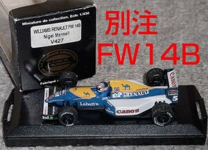 V427 別注 ONYX 1/43ウイリアムズ ルノーFW14B マンセル 1992