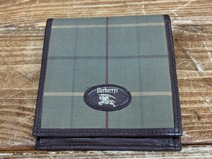 【HR-7556】BURBERRY 二つ折り 財布 二つ折り財布 バーバリー チェック 東京引取可【千円市場】