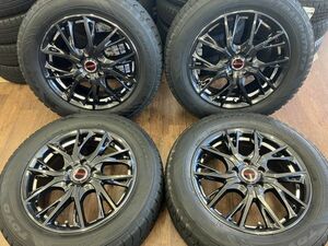 §冬用SET!! 17×7J+50 114.3/5H TOYO ウィンタートランパスTX 225/60R17 溝あり 22年製造 スタッドレス クロストレック/SK9フォレスター