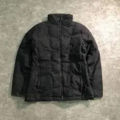 【L.L.Bean】中綿入り　ジャケット　黒　モード　襟ボア　古着6W1