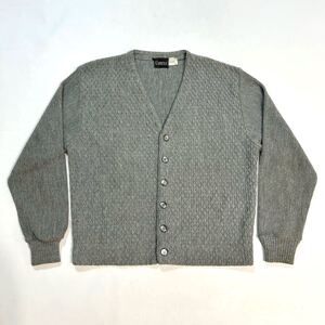 XL 60s CAMPUS アクリル ニット カーディガン USA製 グレー 珍品 ビンテージ キャンパス 60年代 / セーター 50s Acryl Knit 70s TOWNCRAFT