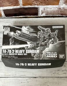 k31▼HG 1/144 機動戦士ガンダム THE ORIGIN MSD FA-78-2 ヘビーガンダム ガンプラ