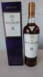 未開栓　The MACALLAN ザ・マッカラン18年 1989年蒸留 シェリーオーク 700ml 43%　送料無料！！