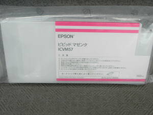 未使用　＊　EPSON　　ビビッド　マゼンダ　：　ICVM57