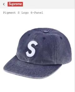 Supreme 24 FW Pigment S Logo 6-Panelネイビー