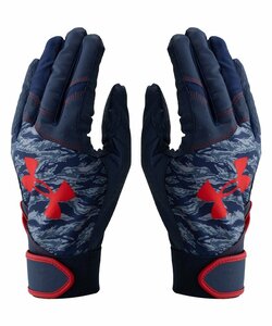 1573772-UNDER ARMOUR/UAスターター バッティンググローブ 野球 手袋 両手用/LG