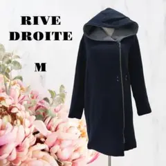 RIVE DROITE【M】ウールコート♡ネイビー♡ロングパーカー♡ジップアップ