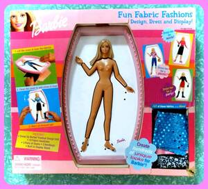 バービーコレクション 2002年製 日本未発売 ビンテージ Fun Fabric Fashions ドレスのデザイン ディスプレイ 着せかえ