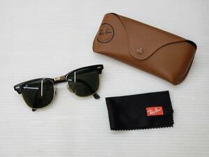 163-KA1513-60c Ray-Ban レイバン CLUB MASTER サングラス RB3016 ケース付き