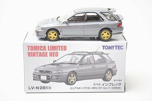TOMICA トミカリミテッドヴィンテージネオ TLV 1/64 スバル インプレッサ ピュアスポーツワゴン WRX STi Ver.V 98年式 グレー LV-N281b