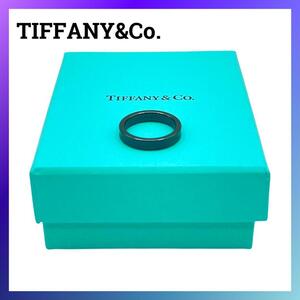 ティファニー TIFFANY チタン 1837 ナロー リング ブラック チタン