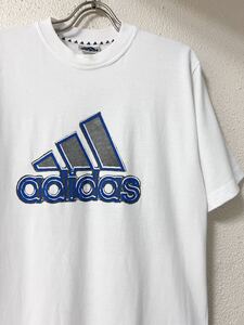 90s 万国旗タグ アディダス adidas パフォーマンスロゴ Tシャツ