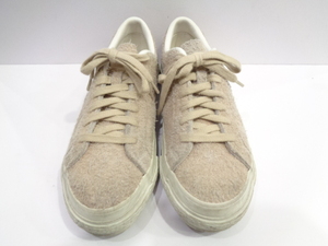 7◆CONVERSE ONE STAR スニーカー◆サイズ5 MADE IN JAPAN コンバース ワンスター スウェード シューズ 9YHR 日本製 ベージュ色 