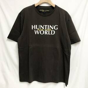 ○★訳有り 新品未使用　HUNTING WORLD（ハンティング・ワールド）　Tシャツ　L　ブラウン★○