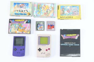 【動作未確認】任天堂 Nintendo GAMEBOY DMG-01 ゲームボーイ COLOR CGB-001 本体 ファミコン ソフト 等 ゲーム まとめ売り 9672-Y