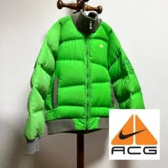 NIKE ACG ダウン　ジャケット　緑　ヴィンテージ　ビンテージ　古着