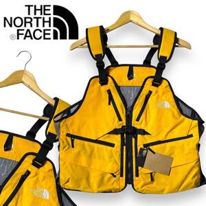 【M】新品 定価2.7万 ノースフェイス 防水 防風 透湿 ギアメッシュベスト THE NORTH FACE Gear Mesh Vest 登山 キャンプ NP22231◆R2079