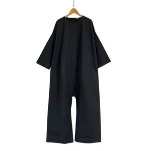 ito fukuoka イト フクオカ jump suit slim cotton black ジャンプスーツ スリム ブラック size:FREE/サロペット パンツ オールインワン