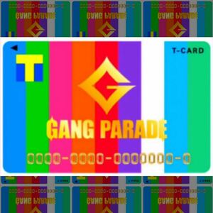 匿名配送！送料無料！販売終了！レア！ GANG PARADEギャンパレ　Tカード Tポイントカード