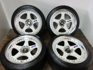 【送料無料・税込み】絶版 RAYS NISMO LM GT1 18in10J+20 5穴PCD114.3 BS RE-01R 265/35R18 R32 33 34 GT-R 希少オリジナル品