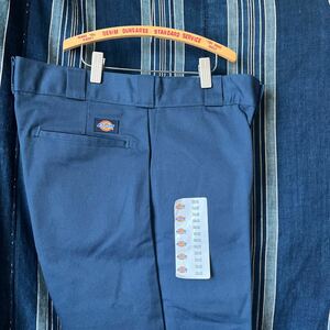 rare navy 90s dickies work pants 874 usa talon デッドストック 90年代 ワークパンツ アメリカ製 新品 ロング ネイビー タロンジップ