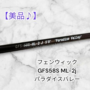 【美品♪】fenwick GFS 58S ML-2J パラダイスバレー　2ピース