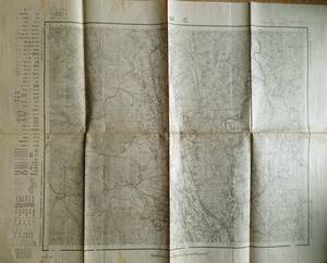 f23102311〇古地図 五万分一地形図 長野県 池田 大日本帝国陸地測量部 大正８年〇和本古書古文書