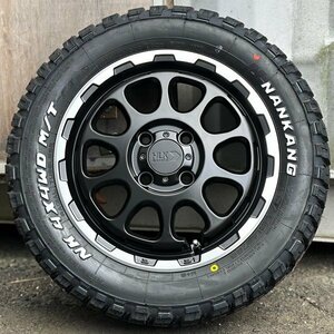 マッドタイヤ エブリイ DA17V DA64V DA62V 14インチ 新品 タイヤホイール4本セット ナンカン FT-9 165/65R14 ホワイトレター