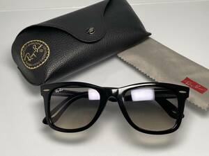 ケース付★RAY-BANレイバンWAYFARERウェイファーラー RB2140-F 901/32 黒ブラック グラデーション半ミラーレンズ アジア仕様サングラス