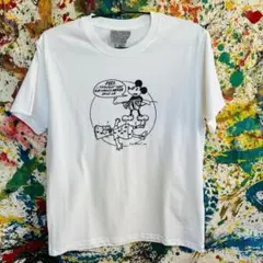 アバンギャルド グロテスク Tシャツ 半袖 メンズ 新品 個性的 白 レトロ