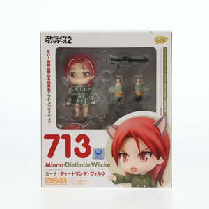 【中古】[FIG]ねんどろいど 713 ミーナ・ディートリンデ・ヴィルケ ストライクウィッチーズ2 完成品 可動フィギュア Phat!(ファット・カン