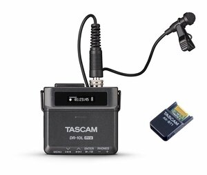 ★TASCAM DR-10L Pro + AK-BT1 32ビットフロート録音対応 ピンマイク フィールドレコーダー/Bluetoothアダプター付★新品送料込