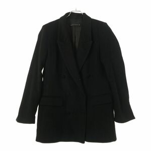 ザラウーマン 長袖 テーラードジャケット Ｍ ブラック ZARA WOMAN レディース