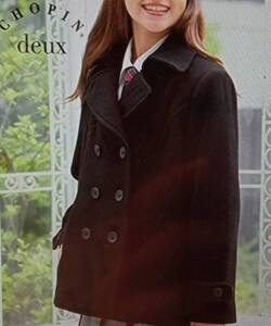 「CHOPIN deux」ピーコート/ブラック/160サイズ/制服/フォーマル/クリニング済/定価16500円