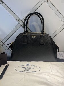 ■【美品】 プラダ Prada ハンドバッグ 中サイズ レディース ブラック