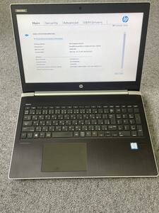 ジャンク品 HP Probook 450 G5 Core i5-7200U／メモリ4GB／HDDなし 現状渡し(管理092223)