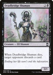 MTG ■黒/英語版■ 《死橋のシャーマン/Deadbridge Shaman》 エターナルマスターズ EMA