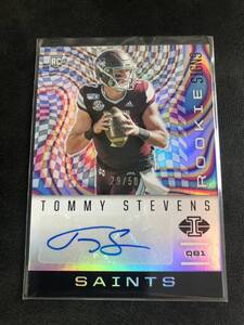 50枚限定 nfl RC auto tommy stevens saints illusions 29/50