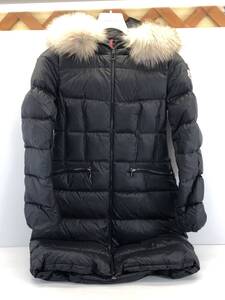 ■MONCLER モンクレール レディース ダウンコート BOEDIC 1C000 34 5396Q サイズ0 ブラック ファー 良品■