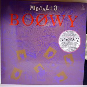 【検聴合格】1981年・稀少盤！美盤！美ジャケ・BOOWY・ボウイ氷室京介・布袋寅泰「MORAL+3 BOOWY」【LP】