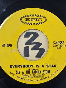 試聴 SLY & THE FAMILY STONE EVERYBODY IS A STAR / THANK YOU 両面VG++