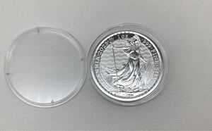 ⑨ イギリス BRITANNIA ブリタニア 2023年 チャールズ3世 1オンス 銀貨 プルーフ銀貨 純銀 SILVER 銀保証 重さ約31.25g