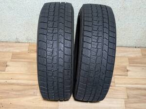 【　約 ９ 分山 ！！売り切り！！　】　１８５／６０Ｒ１５　ダンロップ　（ ＷＭ０２ ）　スタッドレス　２ 本