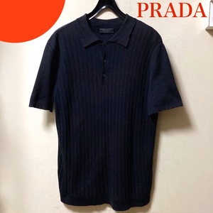 W240515J PRADA プラダ メンズ 半袖 ポロシャツ Tシャツ 検 カットソー ジャケット ブルゾン ジャージ カーディガン ニット