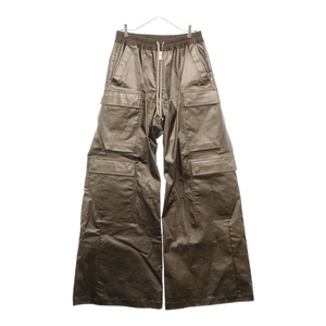 Rick Owens リックオウエンス 24SS LIDO期 CARGO BELAS カーゴベラロングパンツ RU01D3339-SCT ガンメタリック シルバー